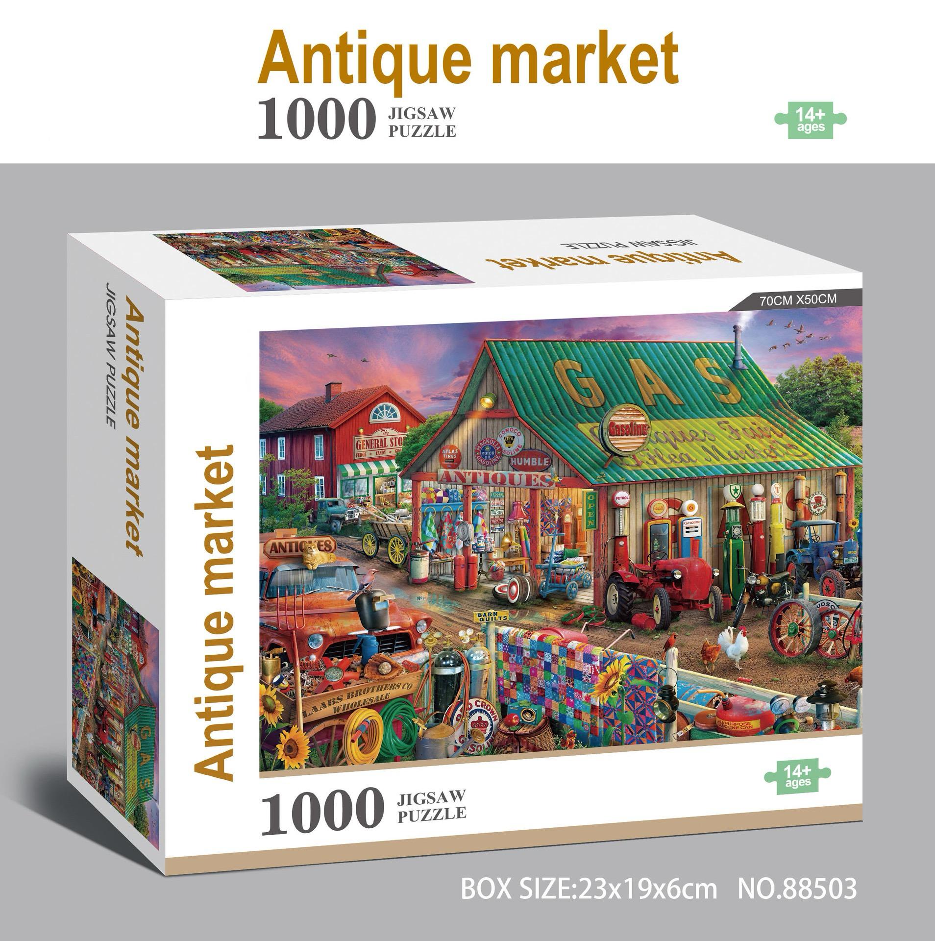 Adult 70x50cm Finished Size Educational Cartoon Sublimation Puzzle Jigsaw 1000 Piece Cardboard 501~1000