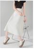 Plus Size Korean Style Slimming Black Skirt - Thin Material, Versatile, Solid Color, Spring/Summer