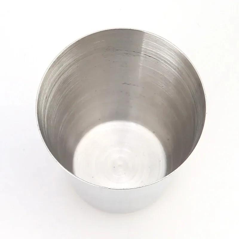 4pcs/set 30ml Portable Stainless Steel Wine Cup Set Drinking Liquor Alcohol Whisky Vodka Mug Travel Barware Accessories