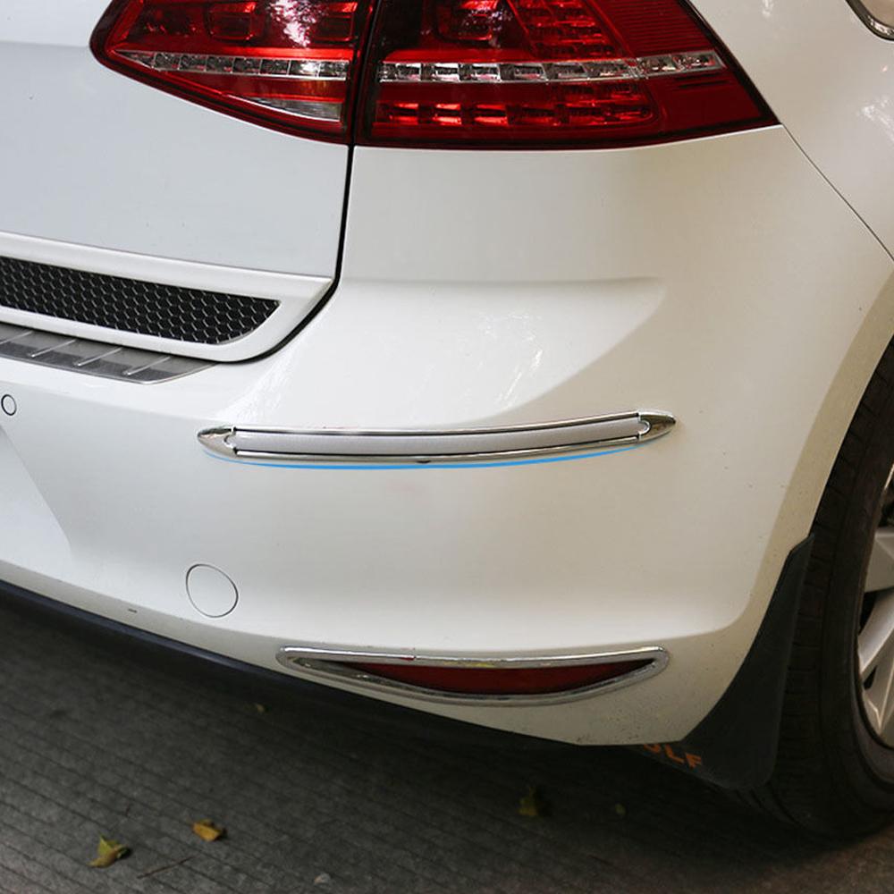 4ks Chromované Přední Zadní Rohové Chrániče Nárazníku Auta Ochranné Lišty Kryt proti Poškrábání Nálepka proti Kolizi Dekorace Auta