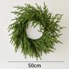 Christmas Realistic Norfolk Pine Wreath Artificial Pine Greenery Garland Christmas Holiday Seasonal Interior Home Decor Valve