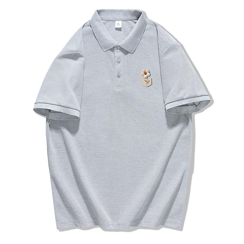 Latest Summer Style Mens Polo Top Everyday Short-sleeved Relaxed Fit Lapel T-shirt for Men