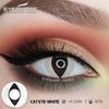 1 Pair White Colored Contacts Cosplay Contact Lenses for Eyes Black Lenses High Quality Soft Lenses Beauty Makeup Yearly
