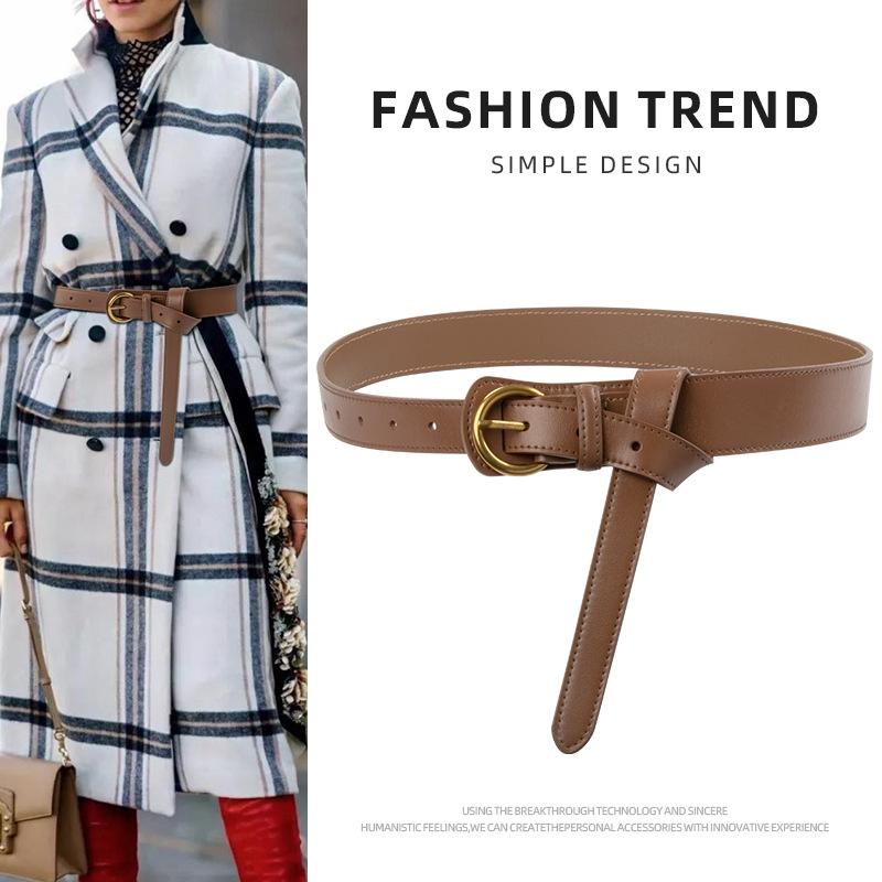 New Dress, Women's Belt Decoration, Fashionable Waist Cinching with Coat, Waist Cinching Leather, Wide Waist Seal, Elastic Waistband