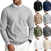 Heren Crewneck Lange Mouwen Geribbelde Gebreide Pullover Trui