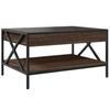 Infinity LED Coffee Table in Brown Oak Effect 70 x 50 x 38 cm