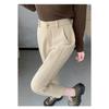 Wool Blend Pants For Women Autumn Winter New Arrival Harem Suit Pants Temperament Casual Slim Fit High Waist Cropped Pants