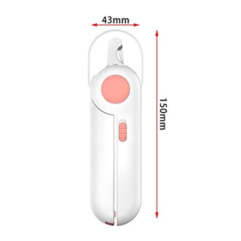 Dog Cat Pet Nail Clippers With Safety Guard And Led Light,pet Nail Scissors Pet Claws Toenail Clippers With Hidden Nail File