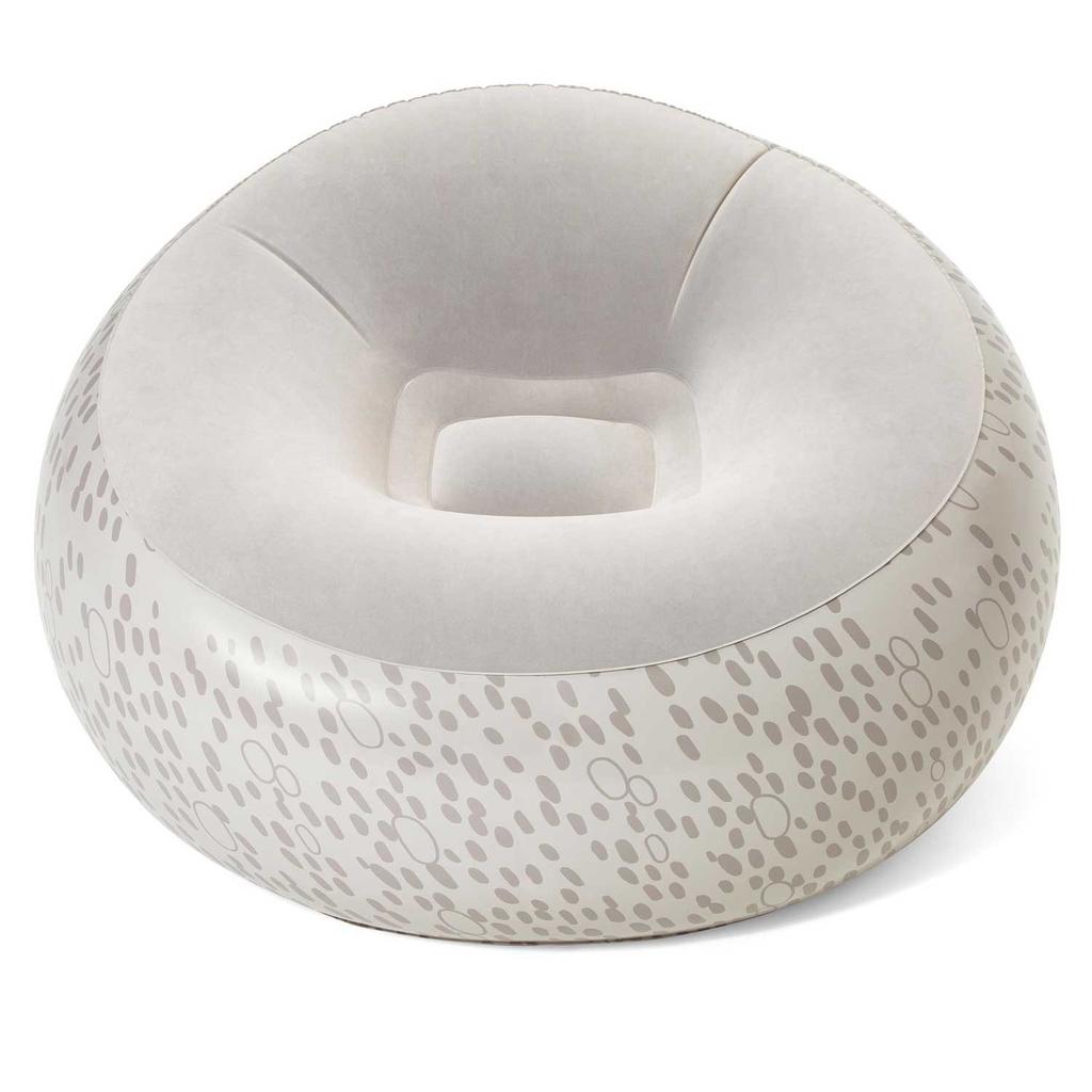 Bestway 75052 Gray Inflatable Pouf Chair