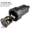 Accoppiamento di Contatto Protettivo in Gomma 2 Poli Impermeabile Presa Femmina/Spina Maschio Adattatore EU 250V16A Forniture per Apparecchiature Elettriche