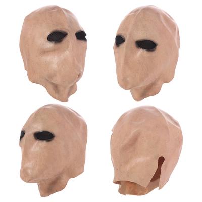 Faceless Man Halloween Slenderman Mask Non-toxic Realistic Alien Skull Latex Helmet 3D Dress Up Party Cosplay Props Unisex