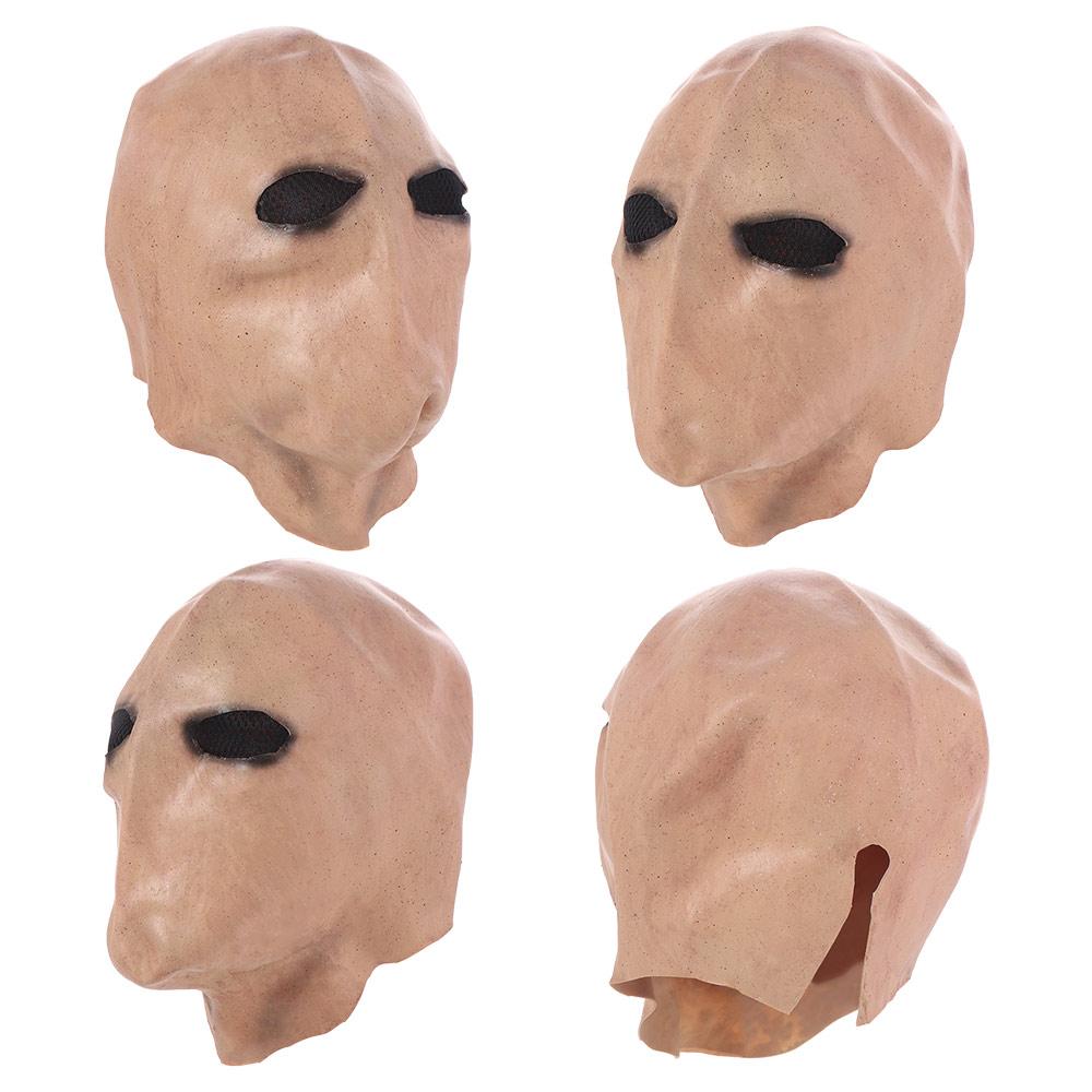 Faceless Man Alien Skull Latex Helmet Dress Up Party Cosplay Props  Unisex