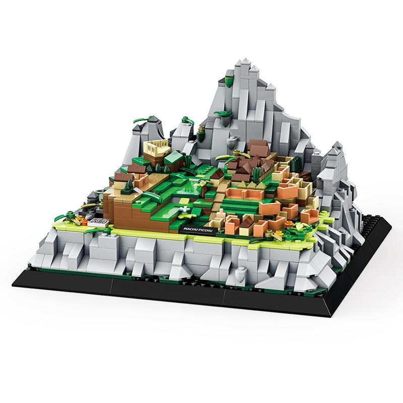 1039PCS Machu Picchu-Cusco Peru Architecture Building Blocks Small Particle Model Kits Construction Bricks Toys  Toys