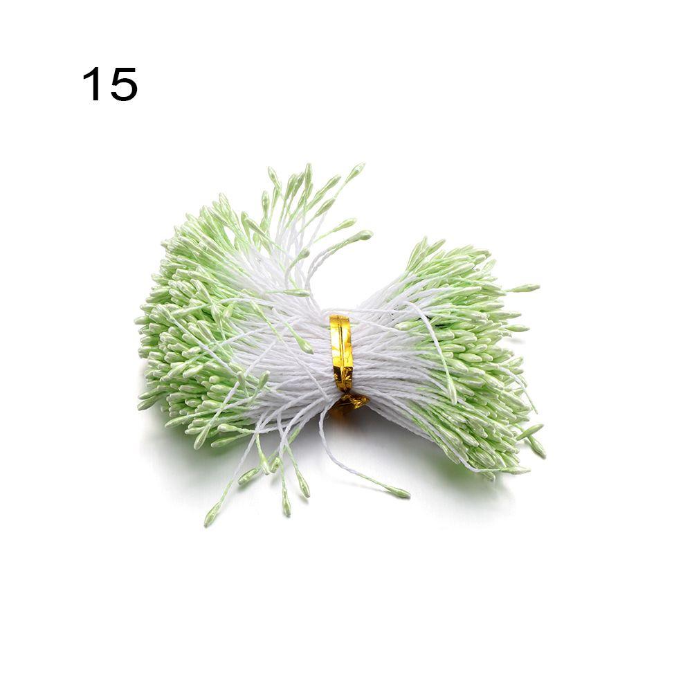 Wedding Decoration Hand-made Double Heads DIY Floral Craft Flower Stamen Pistil Artificial Pearl