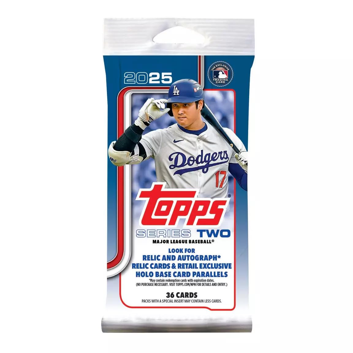 

2025 Topps MLB Бейсбол Серия 2 Толстый Пак карт на (36 упаковок)