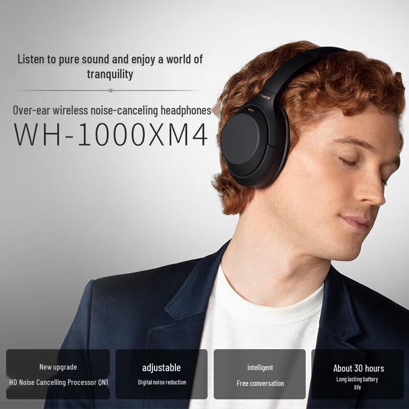Sony WH-1000XM4 Wireless Noise-Cancelling Over-Ear Headphones