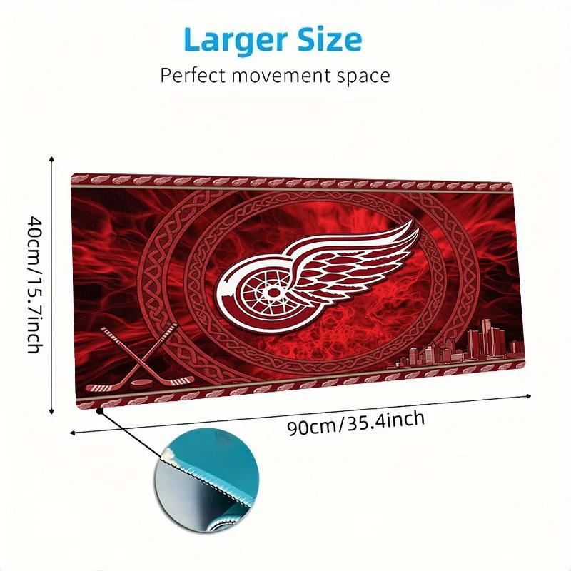 Detroit Red Wings Color Mouse Pad Large Gaming Table Cushion Non-slip Laptop Tablet Big Mousepad XXL Mat Mini PC Playmat With Lock Edge