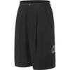 Li Ning Earth Seamless Series Solid Color Mid Waist Comfortable Breathable Loose Straight Casual Shorts Men Shorts Black AKST055-1