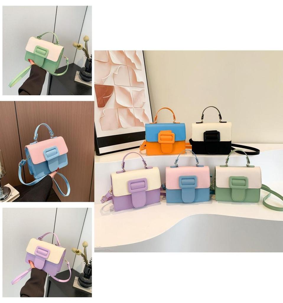 2024 Spring New Pure Color Casual Fashion Stylish Lady Shoulder Crossbody Handbag