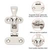 2pcs Stainless Steel Marine Boat Lock Cabinet Hatch Latch Mirror Fastener Clamp Deck Hasp