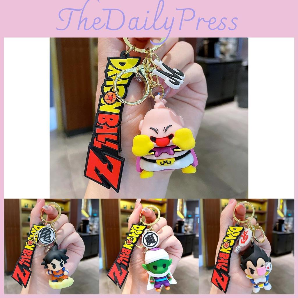 Adorable Dragon Ball Goku Keychain Soft Rubber Anime Key Accessory Creative Car Key Holder
