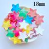 20Pcs New Cute Mini 18mm Bright Five Pointed Star Flat Back Resin Scrapbooking DIY Jewelry Craft Decoration Accessorie