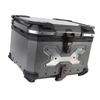 55L Motorcycle Top Case with Security Lock Aluminum Alloy Quick Release Waterproofing Trunk Top Box for Helmet Luggage