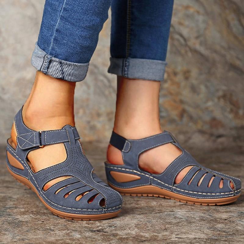 Summer Woman Shoes Sandals Retro Ladies Shoes Casual Women's Shoes Wedge Women's Sandals Plus Size Sandal Women Footwear Female