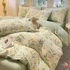 Small Fresh Flower Cotton Printed Three/Four Piece Bedding Set with Branches and Simple Dreams