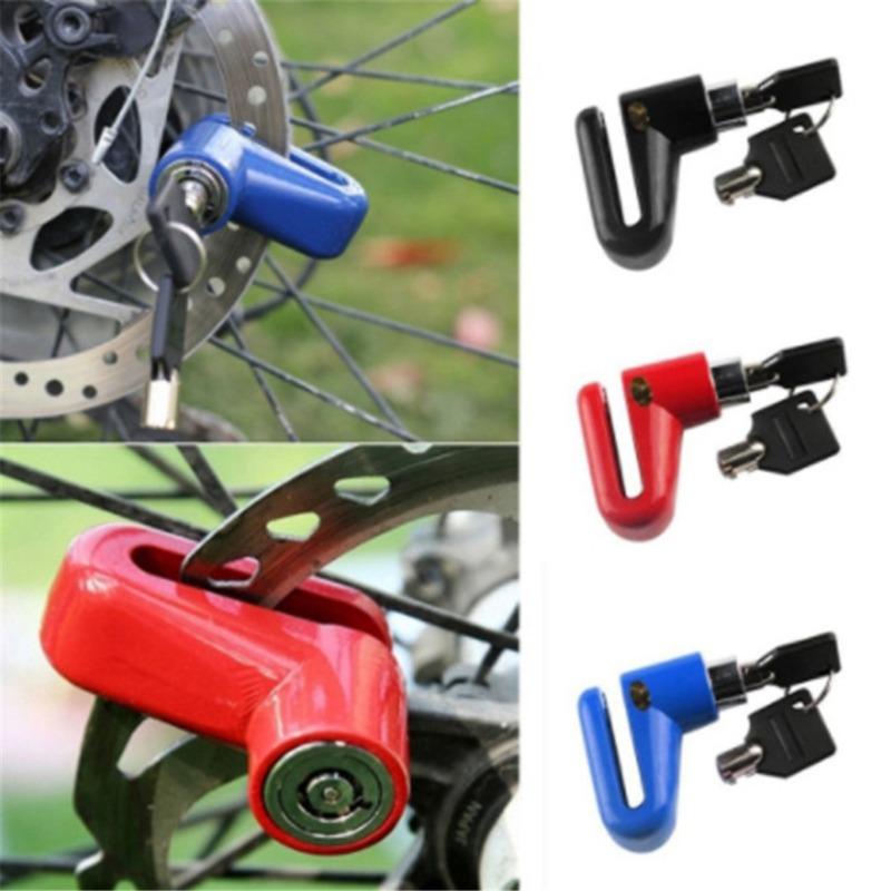 1PC Heavy Duty Motorcycle Anti-Theft Alarm Lock - Disc Brake Security Lock For Bikes, Motorbikes And Scooters Protection 