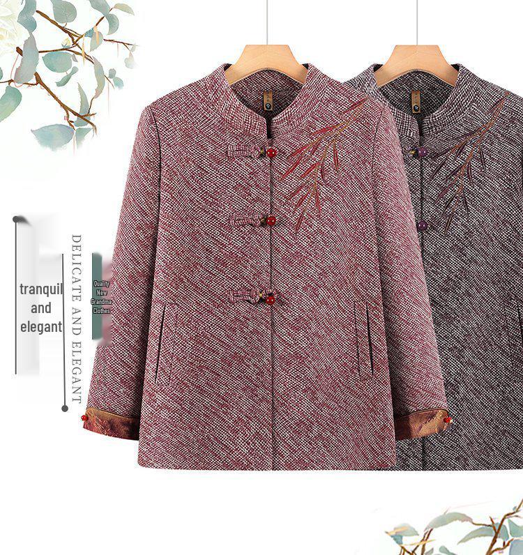 Elegante Frühlingsjacke für Frauen mittleren Alters und ältere Frauen: Omas kurzer Mantel, Perfekt für Mamas Frühlings- & Herbstgarderobe