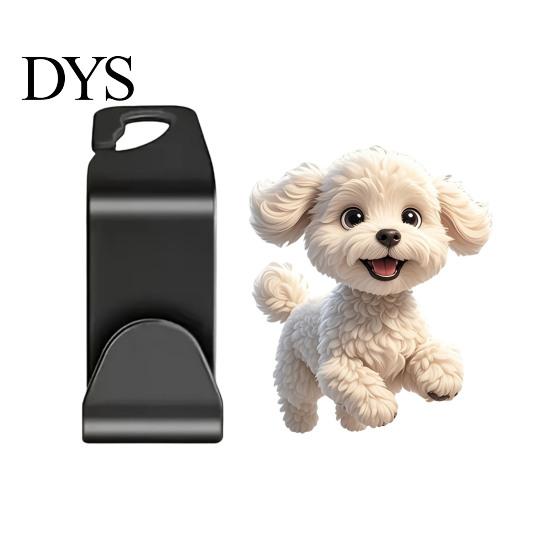 Car Storage Accessories Seat Hook, Cartoon Cat/Dog Pattern Decor, Durable Load Bearing Acrylic for Girls Headrest Hanger, Universal Vehicle