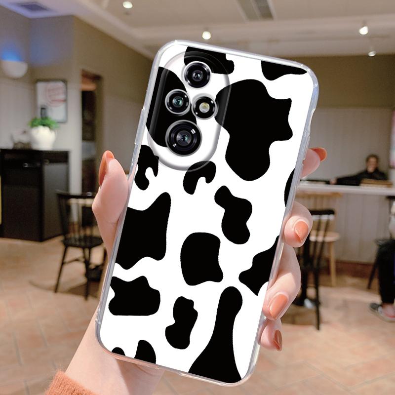 Für Honor 200 Pro Handyhülle Mode Blume Transparente Rückseite Für Honor 200Pro Weiches TPU Silikon Anti-Drop Bumper Fundas