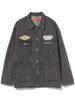 Beams Heart Men's GMS Coverall Shirt, Black/Wash, Size S