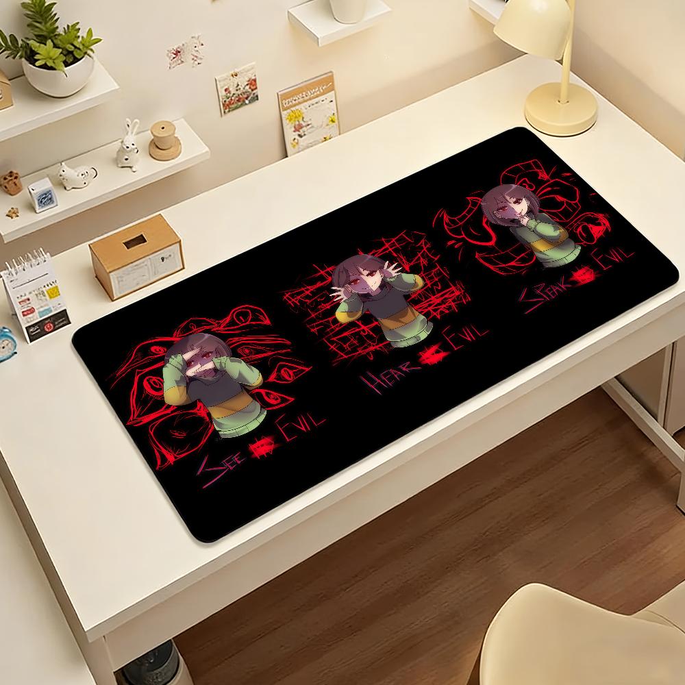 UUndertaleS Mouse Pad Nonslip Locking Edge DeskMat PC Laptop Accessories Rubber Office Keyboard Large Game XXL Carpet