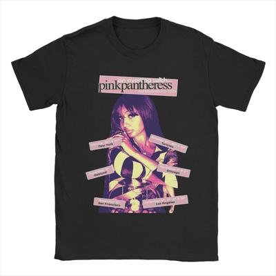 Casual Singer Pink PPantheress TShirt for Unisex Crewneck 100 Cotton T Shirts Short Sleeve Tees Printing Clothes