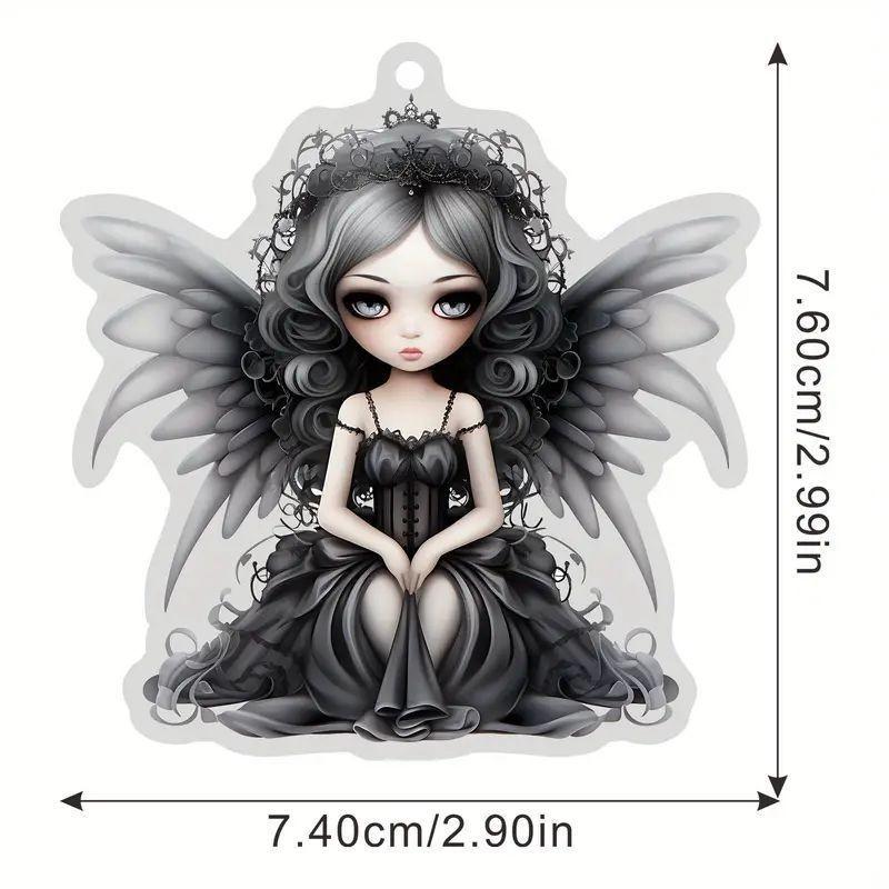 Charming Acrylic Gothic Figure Hanging Ornament For Vintage Halloween Accessories Car