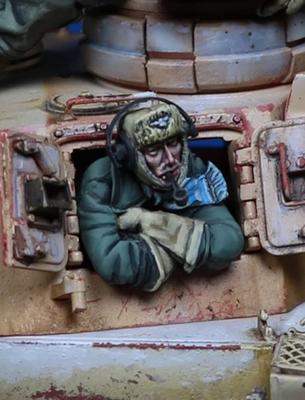 Darius Miniatures Měřítko Druhá světová válka Německá posádka tanku Kouřící Pryskyřičná stavebnice DMF35063 1/35