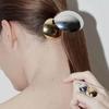 Simple Alloy Hairpins Cute Hair Barrettes Metal Eggshell Side Hair Side Clip Fashion Accessories for Women Girls