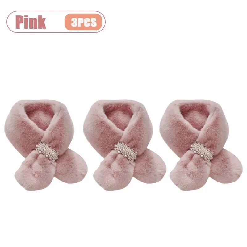 Women Winter Faux Rabbit Fur Scarf Warm Soft Neck Warmer Korean Style Collar Cozy Neck Shawl for Autumn Winter Fashion Accessory