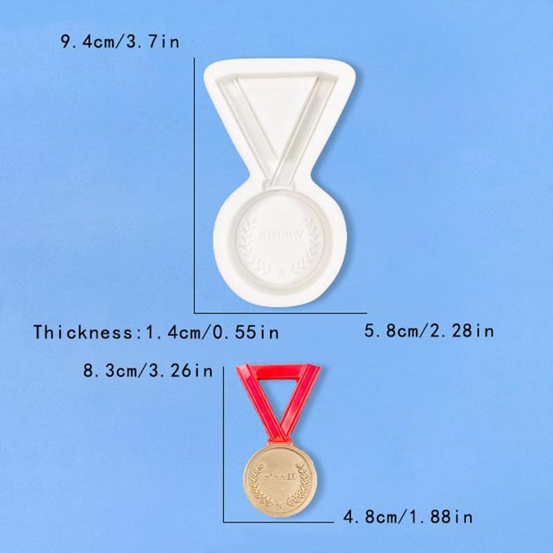 Trophy Medal Sports Meeting Silicone Sugarcraft Mold Resin Tools Cupcake Baking Mould Fondant Cake Decorating Tools