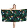 Tropical Style Flora And Fauna Quick Dry Beach Towel Microfiber Swimming Surfing Bath Towels Toucan Parrot Hibiscus Flower Women