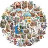 50 Cartoon Art Skull Graffiti Stickers Personalized Decorative Guitar Notebook Suitcase DIY Waterproof Stickers