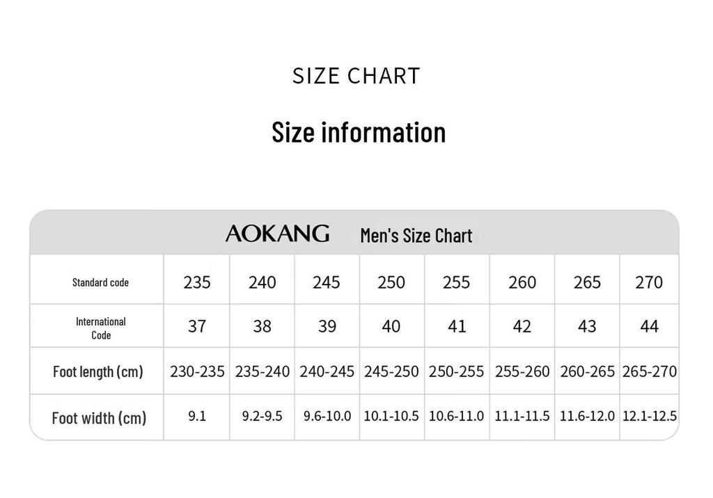 Aokang Men's Leather Derby Shoes