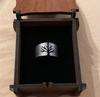 Herren Titanstahl Vintage Lebensbaum Ring
