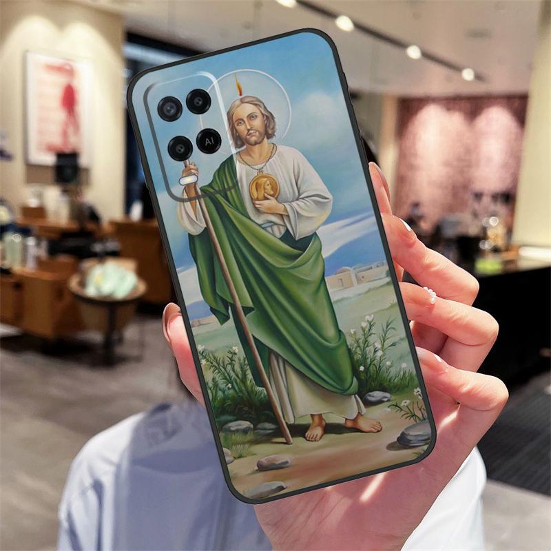 

San Judas Case For Oppo A78 A98 A79 A18 A38 A58 A40 A60 A80 A16 A76 A96 A15 A74 A94 A54 A17 A77 Cover OPPO A91
