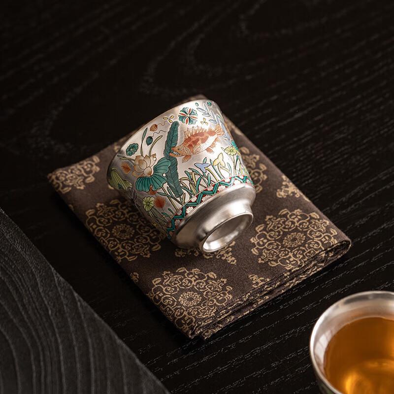 Chaxun Chinese Gilded Teapot Set with 2 Cups - Magpie & Plum Blossom