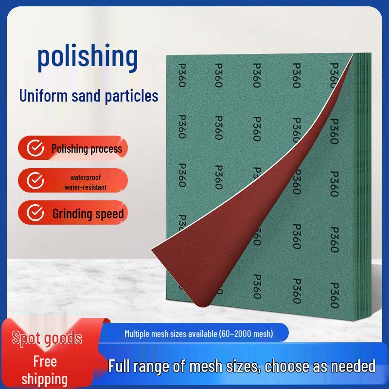 Superfine Waterproof Wet & Dry Sandpaper for Abrasive Polishing, Rust Removal, and Woodworking