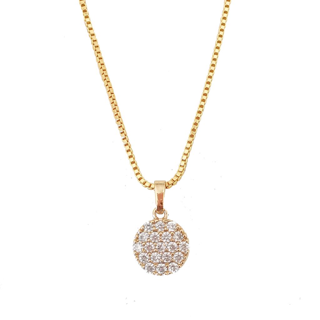 Unique Design Gift Items Diamond Wedding Engagement Jewelry Beautiful Gold Plated Pendants Necklace