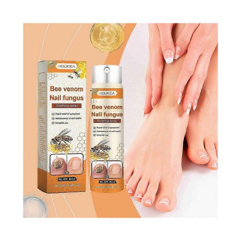 Nagelreparaturserum mit Bienengift, Nagelpflegelösung, natürliches Nagelpflegespray mit Bienengift, Spray gegen eingewachsene Zehennägel